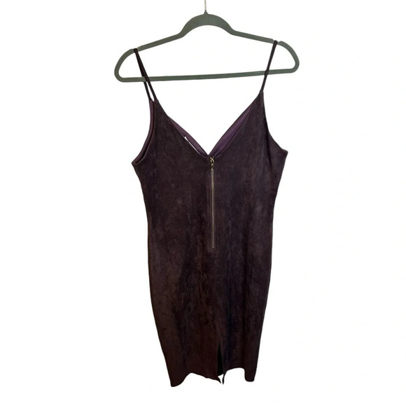 NWT Love Republic Taupe Faux Suede Cut Out Dress - Picture 2 of 5